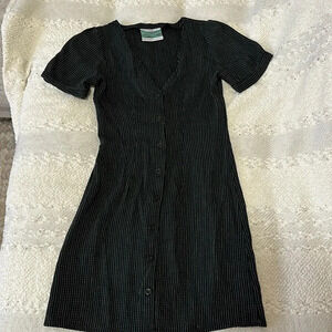 Vintage pinstripe mini dress